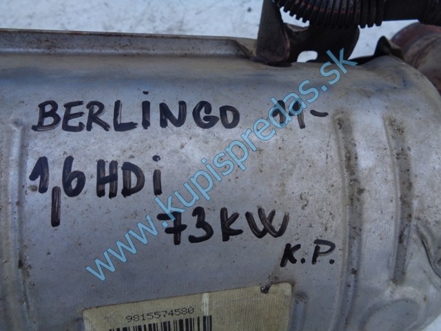 katalyzátor na citroen berlingo III 1,6hdi, 9815574580